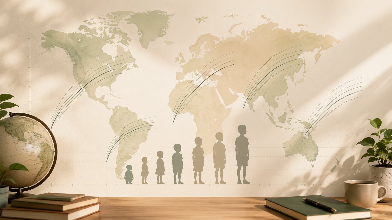 Growth charts around the world, by country